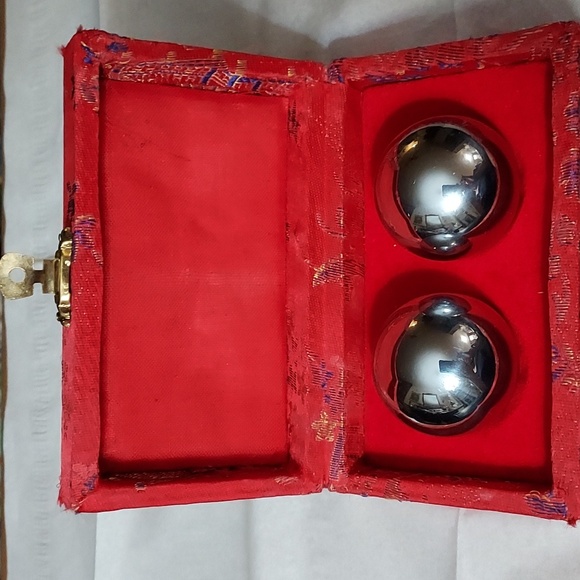 Vintage Chinese Chiming Boading therapy Metal balls - Picture 7 of 9